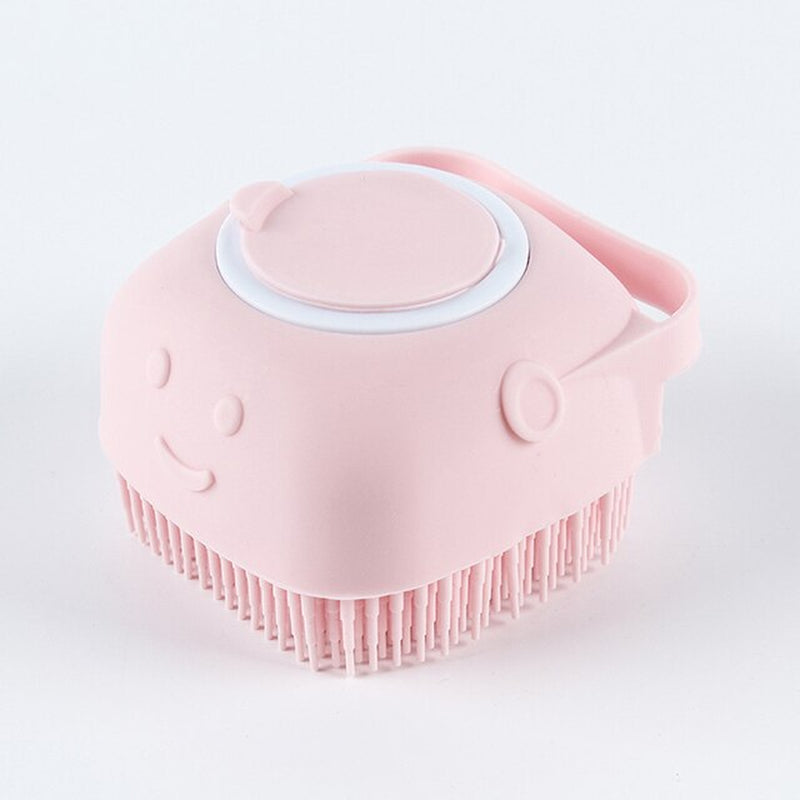 Pet Dog Shampoo Massager Brush Cat Massage Comb Grooming Scrubber Shower Brush for Bathing Short Hair Soft Silicone Brushes